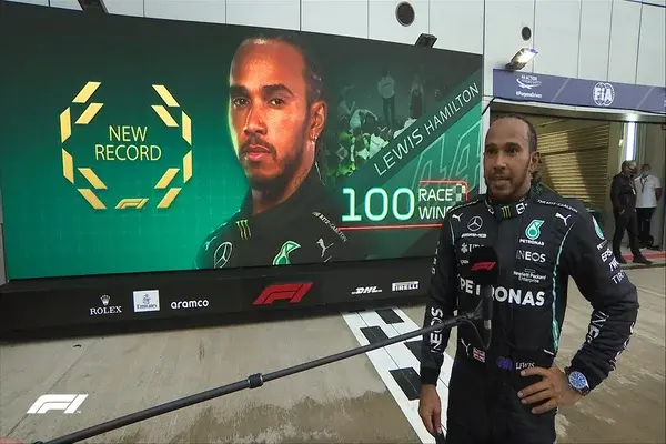 Lewis Hamilton para la historia: es el primer piloto en llegar a las 100 victorias