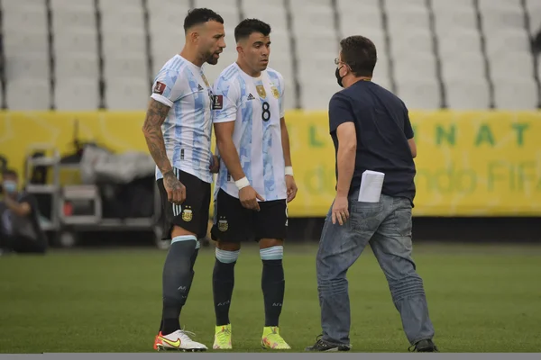 Suspenden el partido entre Argentina y Brasil a los 6 minutos de juego