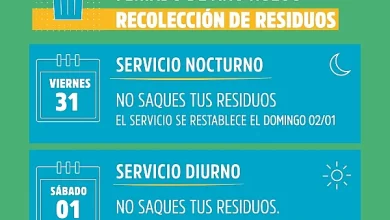 Cambios en la recolección de residuos en año nuevo