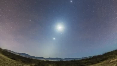 Conjunción de la Luna, Venus y Marte