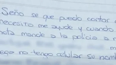 La nota de la mujer permitió poner en marcha un protocolo que derivó en la detención del agresor.