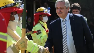 El Presidente recorre las áreas afectadas por los incendios en Corrientes