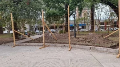 Obras de remodelaciones y recuperación en la plaza central