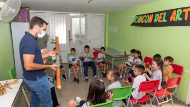 Passaglia visitó escuelas en el inicio del ciclo lectivo