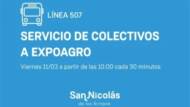 Mañana la línea 507 tendrá un servicio especial para llegar a Expoagro