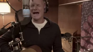 Una emotiva interpretación de Sting.