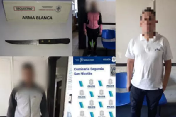 Dos aprehendidos por amenazas y violencia de género
