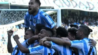 Racing goleó a Sarmiento en Avellaneda