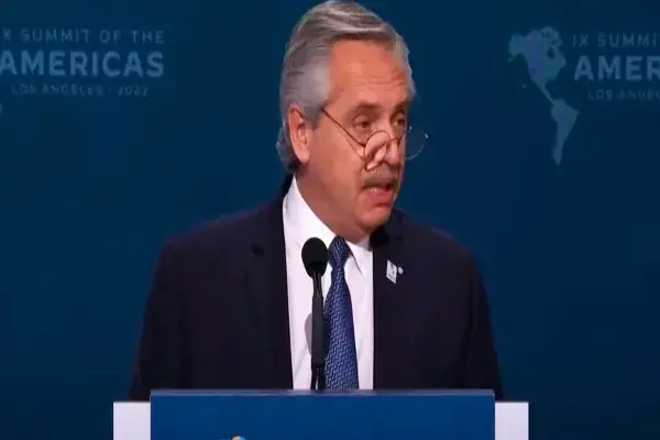 El reclamo de Alberto Fernández por la ausencia de las Malvinas en el logo de la Cumbre de las Américas