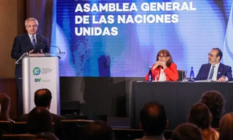 Alberto Fernández expone ante la Asamblea General de la ONU