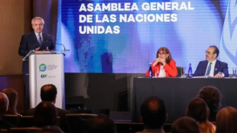 Alberto Fernández expone ante la Asamblea General de la ONU