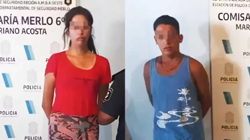 Milagros Torres y Darío Chamorro, acusados de asesinar a Milena, de 2 años. (Policía Bonaerense)