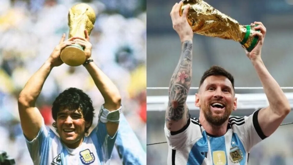 Lionel Messi recordó a Diego Armando Maradona.