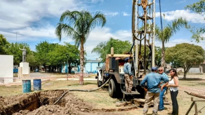 Villa Ramallo: nuevo pozo de bombeo de agua potable