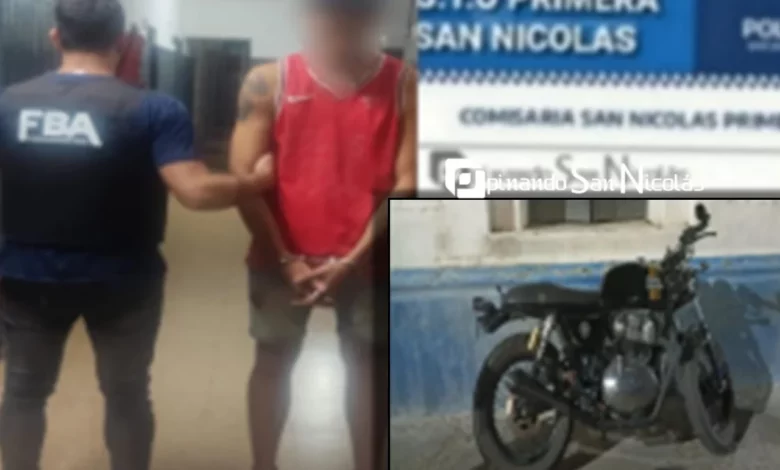 Recuperan una moto robada días atrás