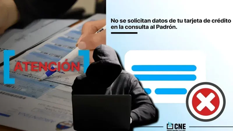 Alerta! Sitio web falso para consultar padrón electoral pide datos de tarjeta de crédito