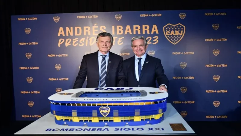 Con la presencia de Mauricio Macri, el candidato a Presidente de Boca Juniors presentó el proyecto de nuevo estadio y sus propuestas de campaña.