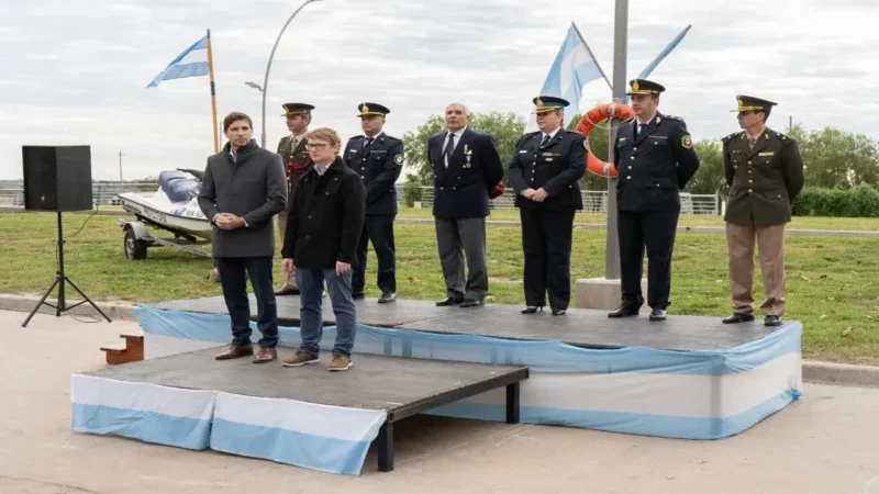 Santiago Passaglia participó del acto por el aniversario de la Prefectura Naval Argentina