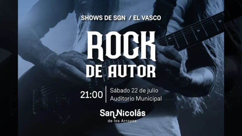 Rock de autor continúa en San Nicolás.