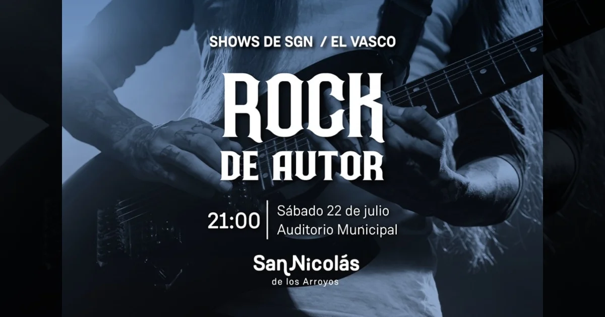 Rock de autor continúa en San Nicolás.