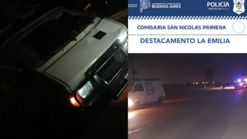 Accidente vial en la Emilia