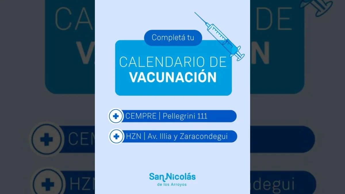 Calendario Nacional de Vacunación
