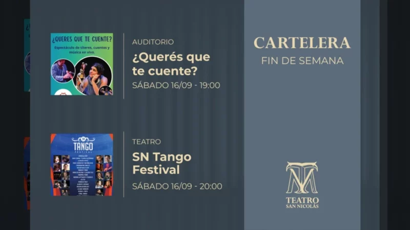 la cartelera del Teatro San Nicolás