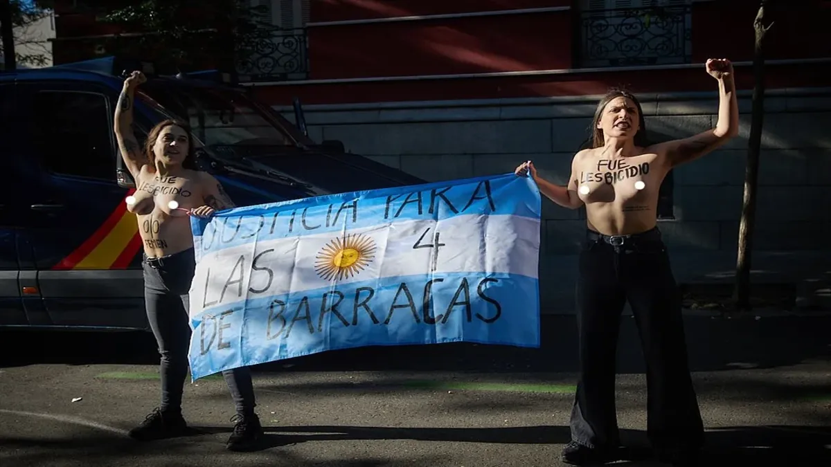 Protesta feminista en Madrid