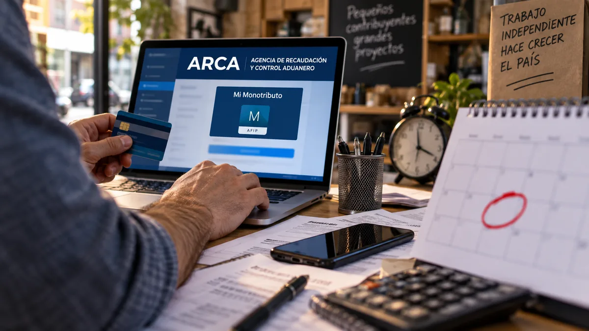 Los monotributistas tienen hasta este lunes para cumplir con el pago mensual de septiembre. La fecha está incluida en el calendario oficial de ARCA.