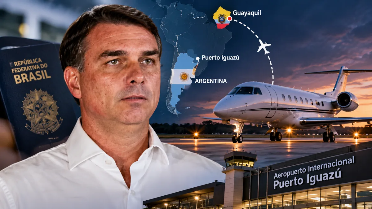 Flávio Bolsonaro en Argentina